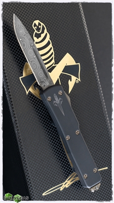 Vintage Marfione Custom UTX-70 Damascus Blade Bronzed Titanium Hardware Hefted (Flat) Body SN003