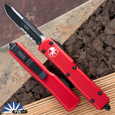 Microtech Ultratech D/A OTF S/E 121-2Red Black Serrated Blade Red Handle