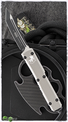 Microtech Ultratech T/E 123-TG Black Blade Titanium Gray Handle