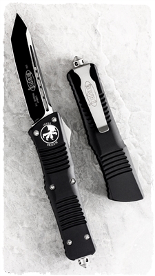 Microtech Combat Troodon D/A OTF Black Handle Black Tanto Blade