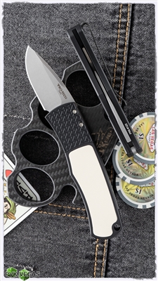 Protech Magic "Whiskers" Scale Release CA Legal 2" Stonewash Blade BR-1.51CA Auto Black Handle Micarta Inlay Tuxedo BR151CA