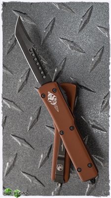 Microtech UTX-70 Hellhound 419-1DLCTTAS DLC Blade & HW Tan Handle