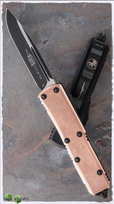 Microtech UTX-85 S/E Copper Top Signature Series