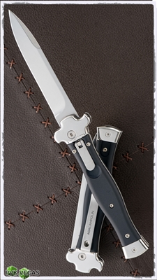 AGA Campolin ZERO Black T6 Handle Silver Bayonet Blade Polished