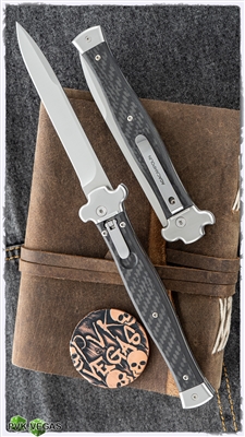 AGA Campolin ZERO+ Carbon Fiber Handle Satin Bayonet Blade