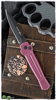 AKC X-treme Ace Automatic Knife - Pink Handle Black Blade