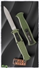 AKC X-Treme EVO OTF Green Handle Silver Dagger Blade