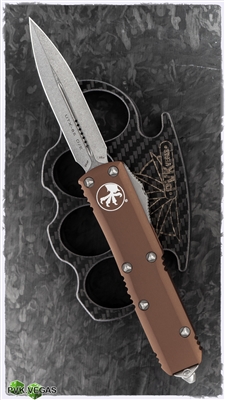 Microtech UTX-85 D/E 232-10TA Stonewash Blade Tan Handle