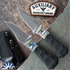Auxiliary Manufacturing Pocket Bowie, Stonewash Magnacut Blade,  Fordite & Black G10