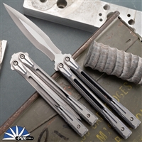 Biegler Bladeworks Double Edge Rockstyle, Magnacut, Titanium Valerii Handle