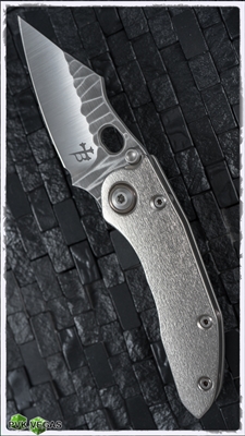 Borka Blades Custom Mini Stitch Folder Rock Grind Blade Peel Handle
