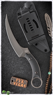 Bastinelli Creations Mako Fixed Blade N690Co Black PVD, Black G10 Handle Kydex Sheath