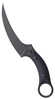 Bastinelli Creations Mako Fixed Blade N690Co Black PVD, Black G10 Handle No Kydex Sheath