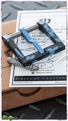 Blackside Customs Modular Belt Buckles - Blue Polar Camo