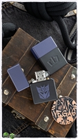 Blackside Customs Brass Lighter - Purple & Black Decepticon