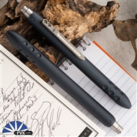Blackside Customs Pen - Aircraft Aluminum, Midnight Blue, Ti Clip