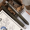 Blackside Customs Pen - Aircraft Aluminum, OD Green, Ti Clip