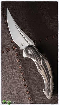 Begg Custom Mandera Mirror XHP Blade w/ Herringbone Pearl Carbon Inlays