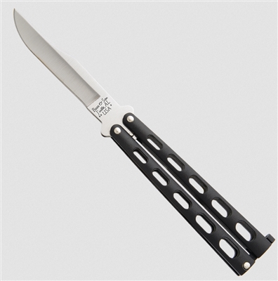 Bear OPS Bear & Son 5 in. Tanto Butterfly 1115TANW White Handles Black Tanto