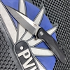 Bestech Knives BG04A Warwolf Flipper Knife D2 Two-Tone Satin/Black Blade, Black G10 Handles, Liner Lock