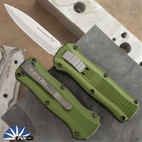 Benchmade Mini Infidel OTF 3350-2302 Stonewash S30V Blade, Woodland Green Handle Limited Edition