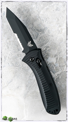 Benchmade Presidio AXIS Lock Auto 5300 Black Serrated Tanto Blade