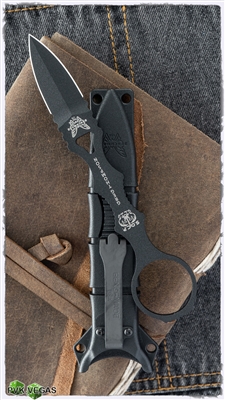 Benchmade Mini SOCP  Double Edged Fixed Blade, Black 440C Knife