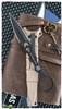 Benchmade SOCP Dagger Fixed Blade,  Black 440C, Desert Sand Sheath