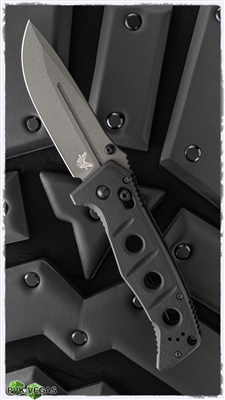 Benchmade Adamas AXIS Lock, Black G-10, Gray CPM-Cruwear