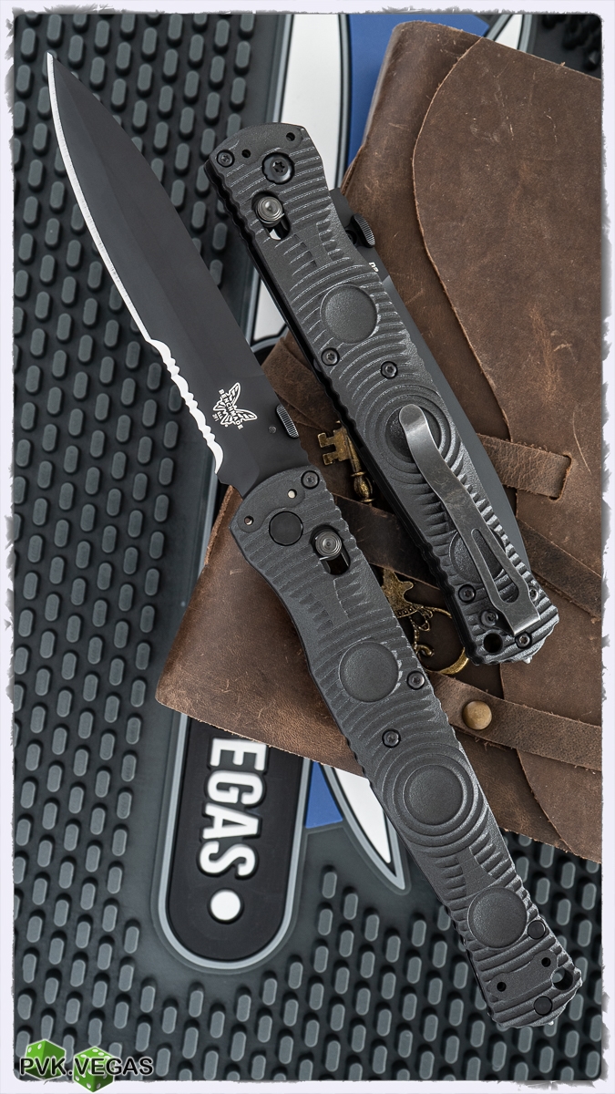 Benchmade Knives: 391BK SOCP Tactical Folder - Black CF-Elite
