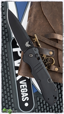 Benchmade Triage AXIS Lock Knife Orange G-10, N680 Black Serrated