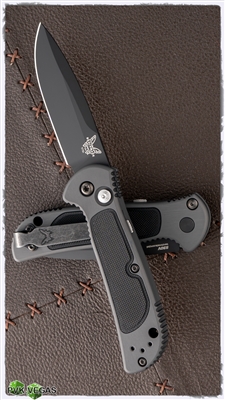 Benchmade 9750BK Mini Coalition Black Blade & Gray w/Black Inlays