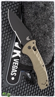 Benchmade Turret AXIS Lock, OD Green G-10, Black Serrated CPM-S30V