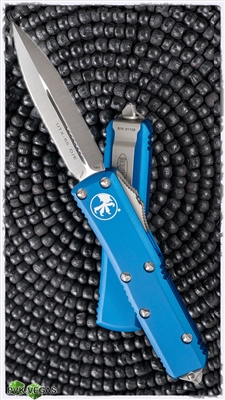 Microtech UTX-85 D/E 232-4BL Satin Blade Blue Handle