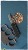 Boker Plus USB OTF Automatic Knife, Black Aluminum Handle, 1.7" Black SW D2 Blade