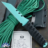 Blackside Customs Americana Tuffany Blue Magnacut Blade, Bastinelli Wrap Handle