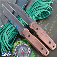 Blackside Customs Americana Beskar Finish Magnacut Blade, Copper Handle Scales