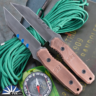 Blackside Customs Americana Beskar Finish Magnacut Blade, Copper Handle Scales