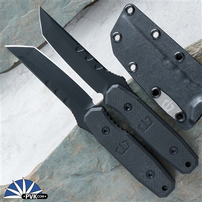 Blackside Customs K1 Kimura Black Magnacut, Black G10 Handle