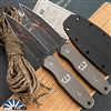 Blackside Customs P7SDM, Blood Splatter Magnacut, Titanium Scales, Black Kydex Sheath