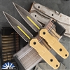 Blackside Customs P7SDM, Beskar Finished Magnacut, Brass Scales, Black Kydex Sheath