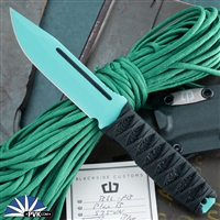 Blackside Customs Plan B Tuffany Blue S35VN Blade, Bastinelli Wrap Handle