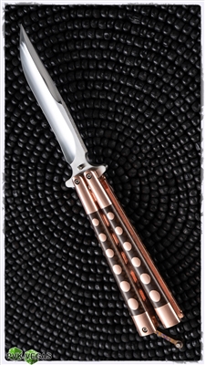 BURN Knives BaliSong Model 5 Copper w/ Mirror Blade