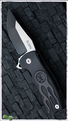 BURN Knives Custom Broadhead Flipper Folding Knife