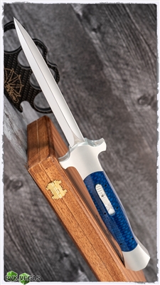 BURN Knives Hammerhead D/A OTF Juma Blue Snake Skin Inlay