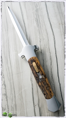 BURN Knives Custom D/A HAMMERHEAD Prototype Abalone