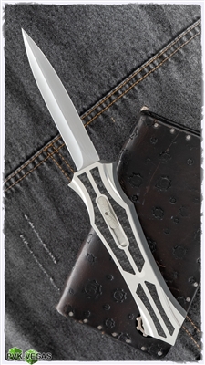 BURN Knives Custom Stingray 7075 Alloy Silver Hardcoat