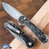 CIVIVI Elementum II C18062P-10 Button Lock, Damascus Blade, Gold Shred Carbon Fiber Scales