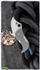 Spyderco Pochi Frame Lock Knife, Titanium Scales, 1.56" Satin CPM-S45VN