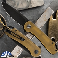 CIVIVI Elementum C907A-5 Liner Lock Black Stonewash Blade, Ultem Scales